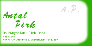 antal pirk business card